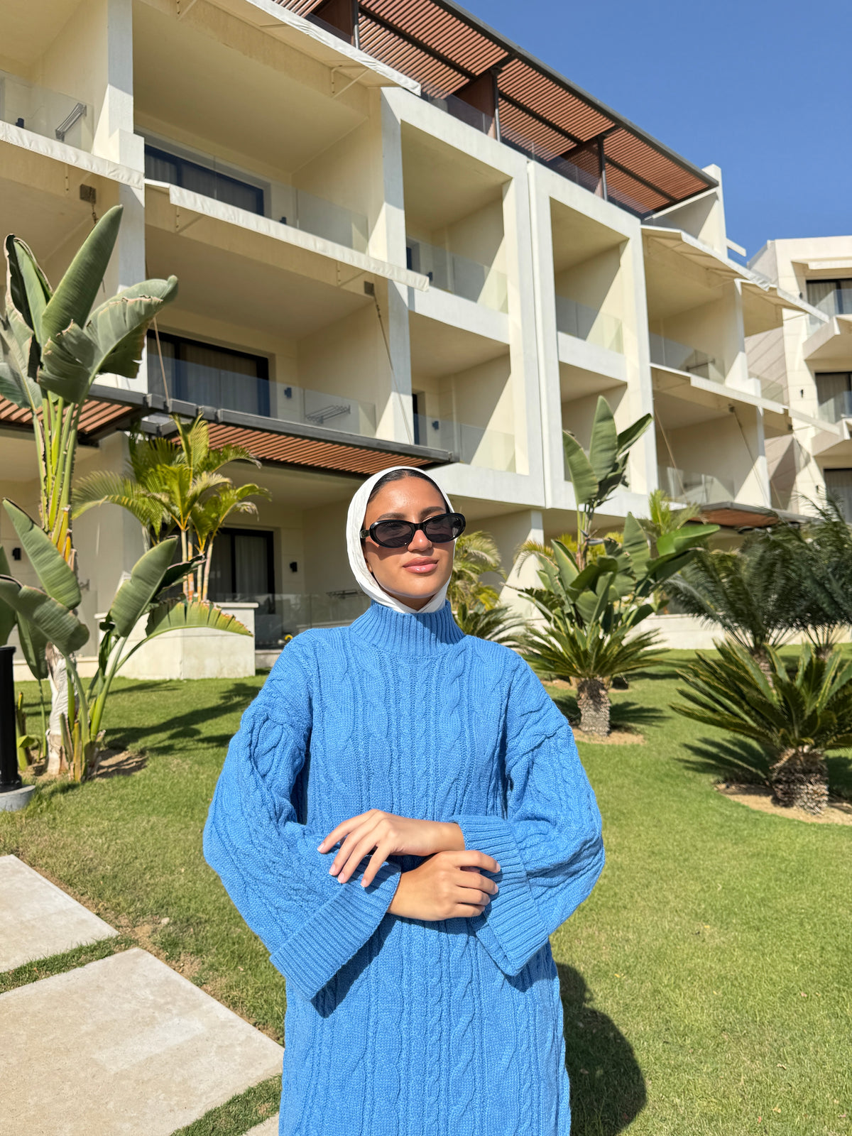 Braided Pullover - Blue