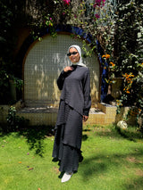 Accordion Layers Dress - Black