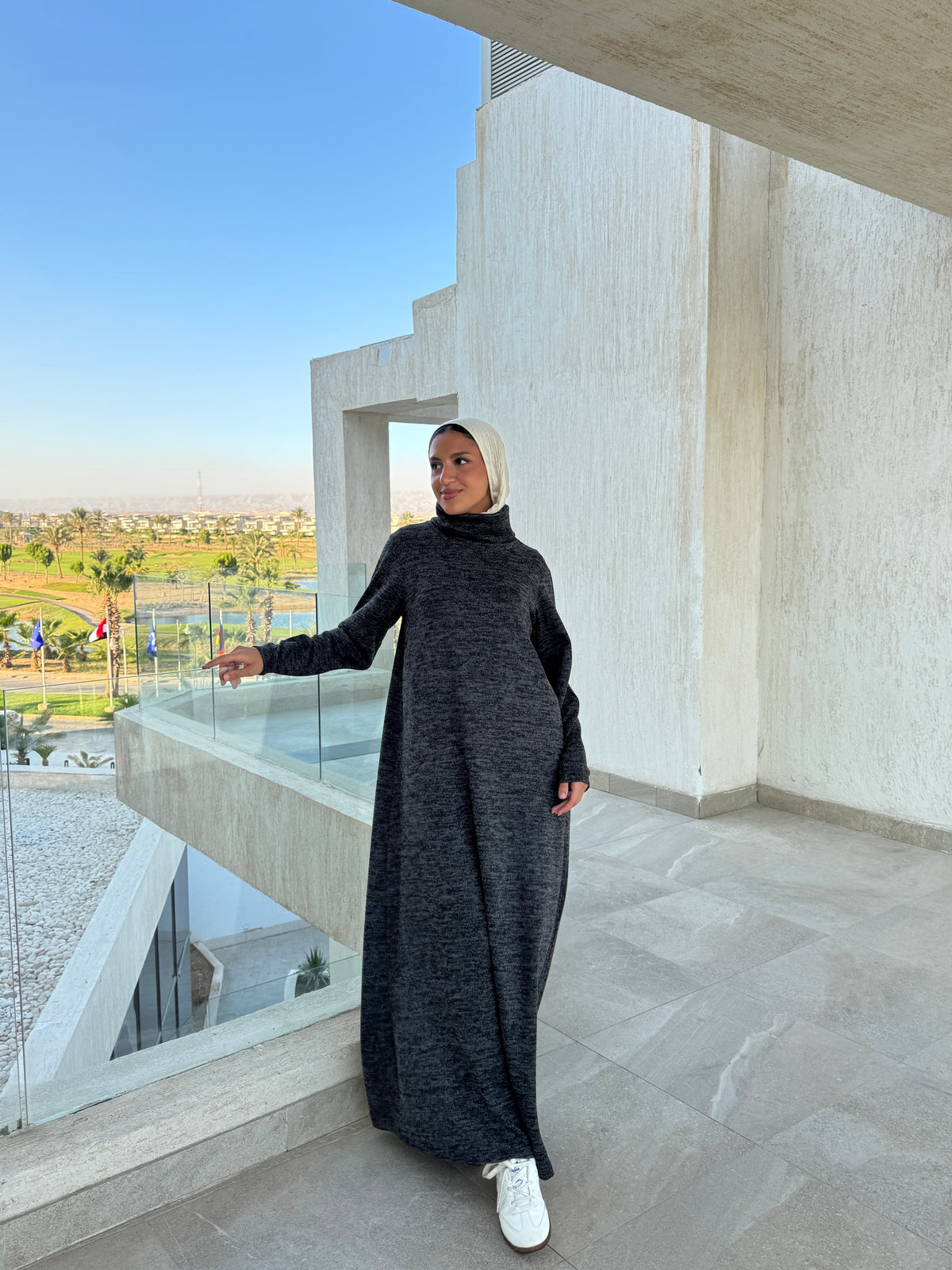 Basic Wool Dress - Black