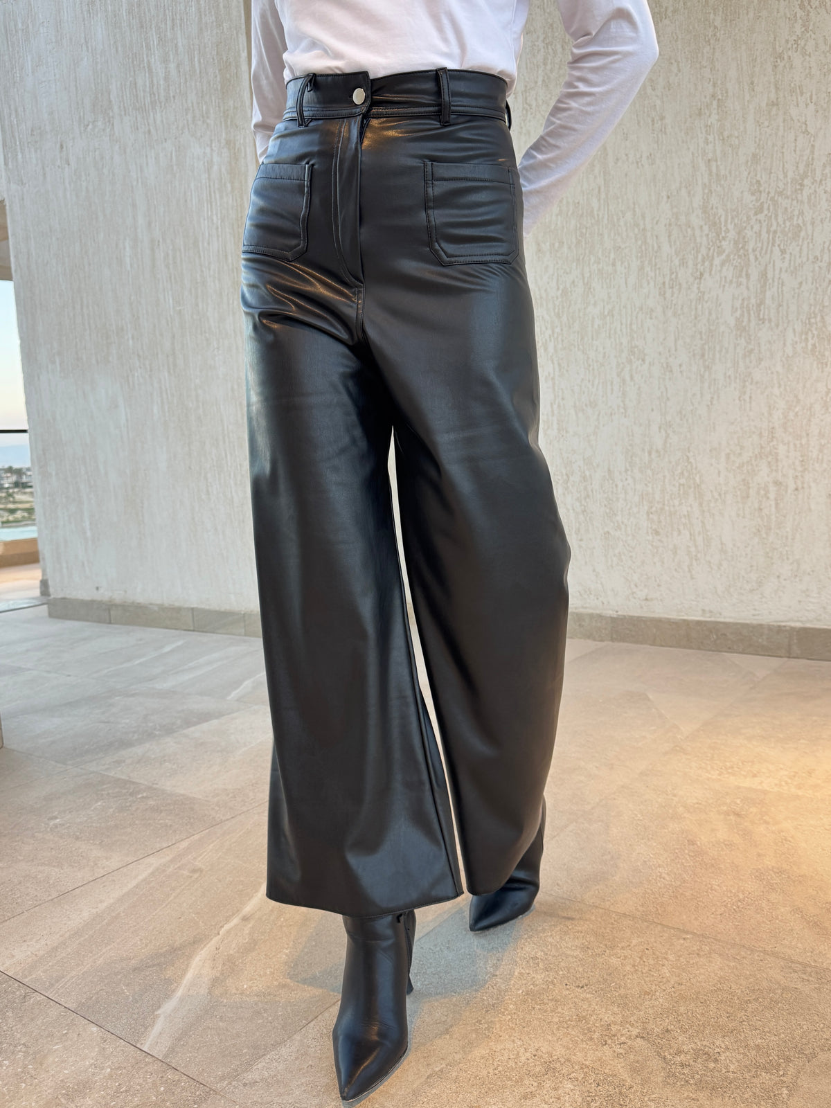 Leather Pants - BLACK