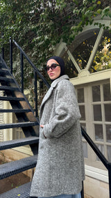 Cloudy Fur Coat - Olive