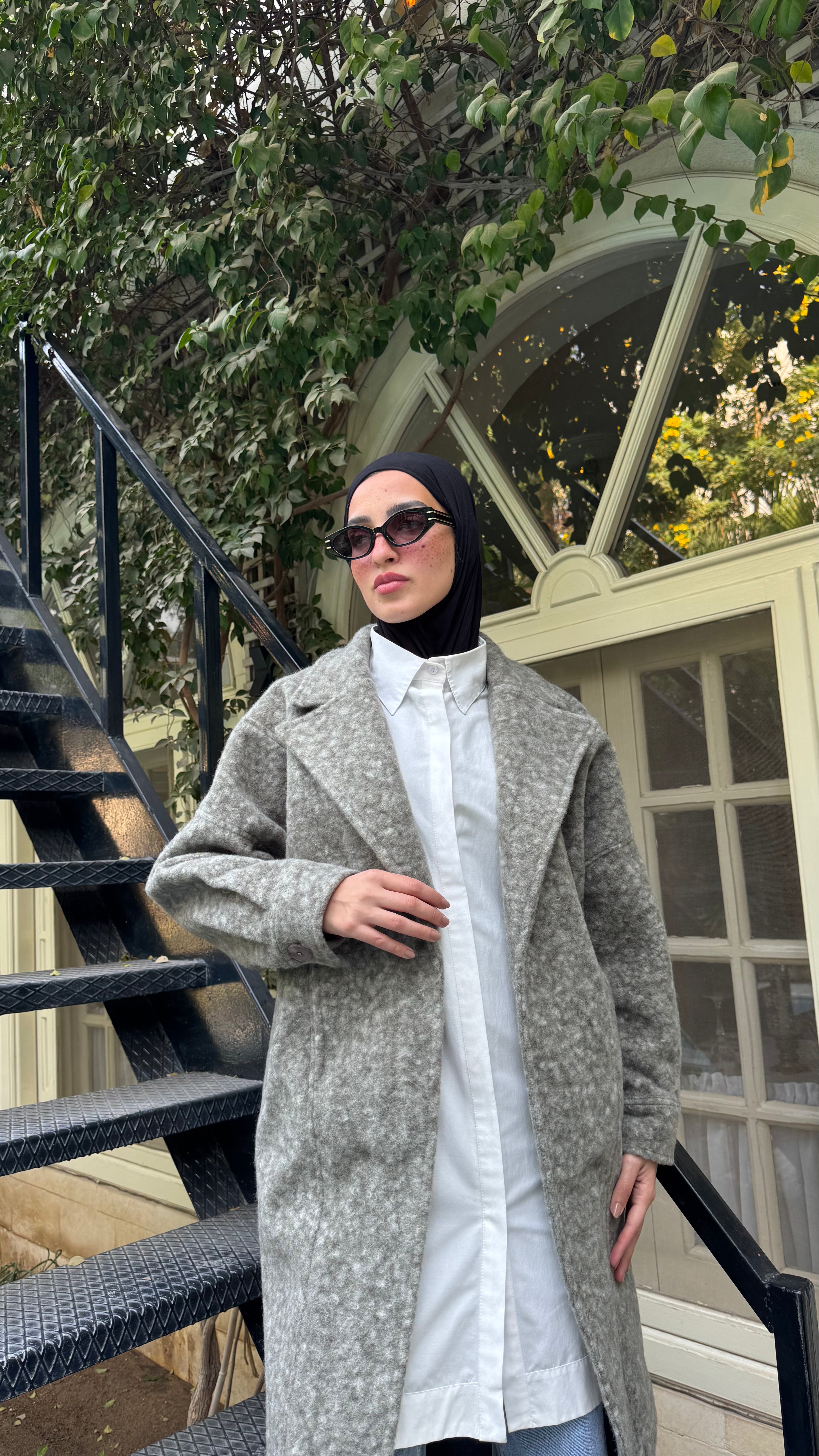 Cloudy Fur Coat - Olive