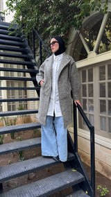 Cloudy Fur Coat - Olive