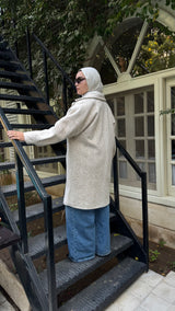 Cloudy Fur Coat - Offwhite