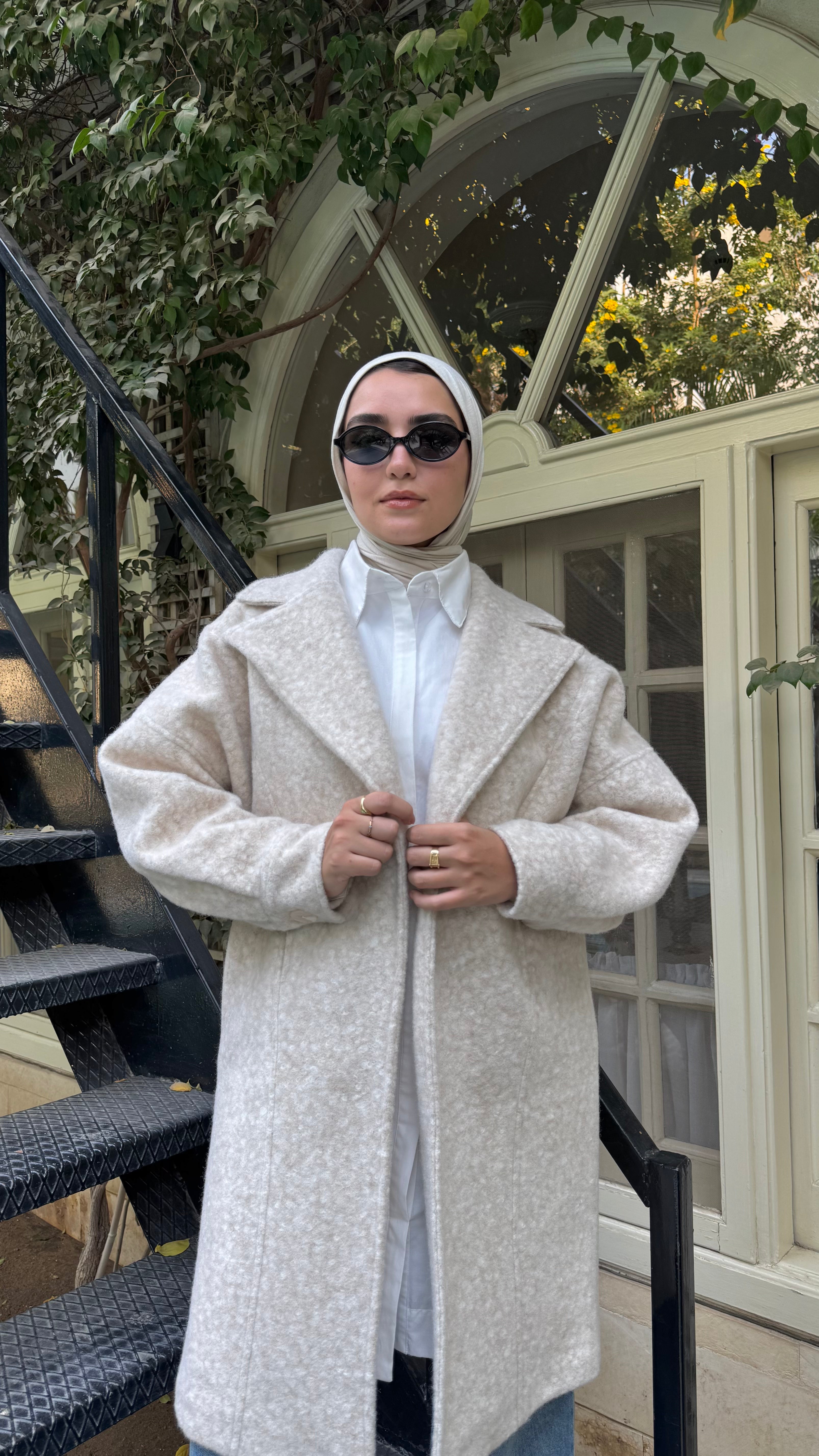 Cloudy Fur Coat - Offwhite