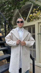 Cloudy Fur Coat - Offwhite