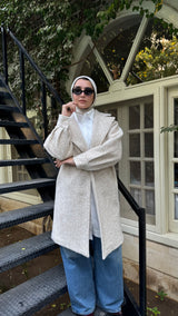 Cloudy Fur Coat - Offwhite