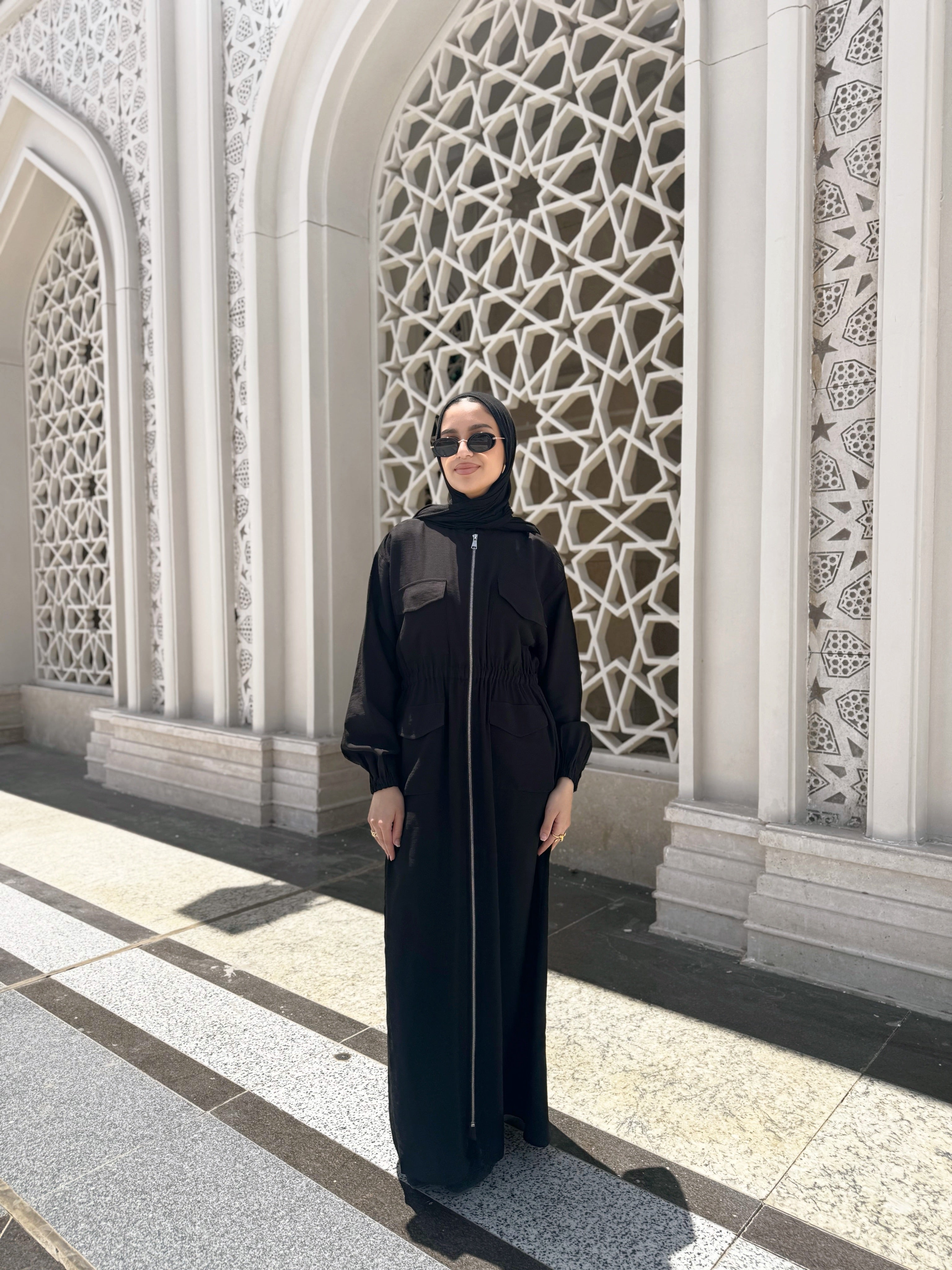 Cargo Abaya-Black