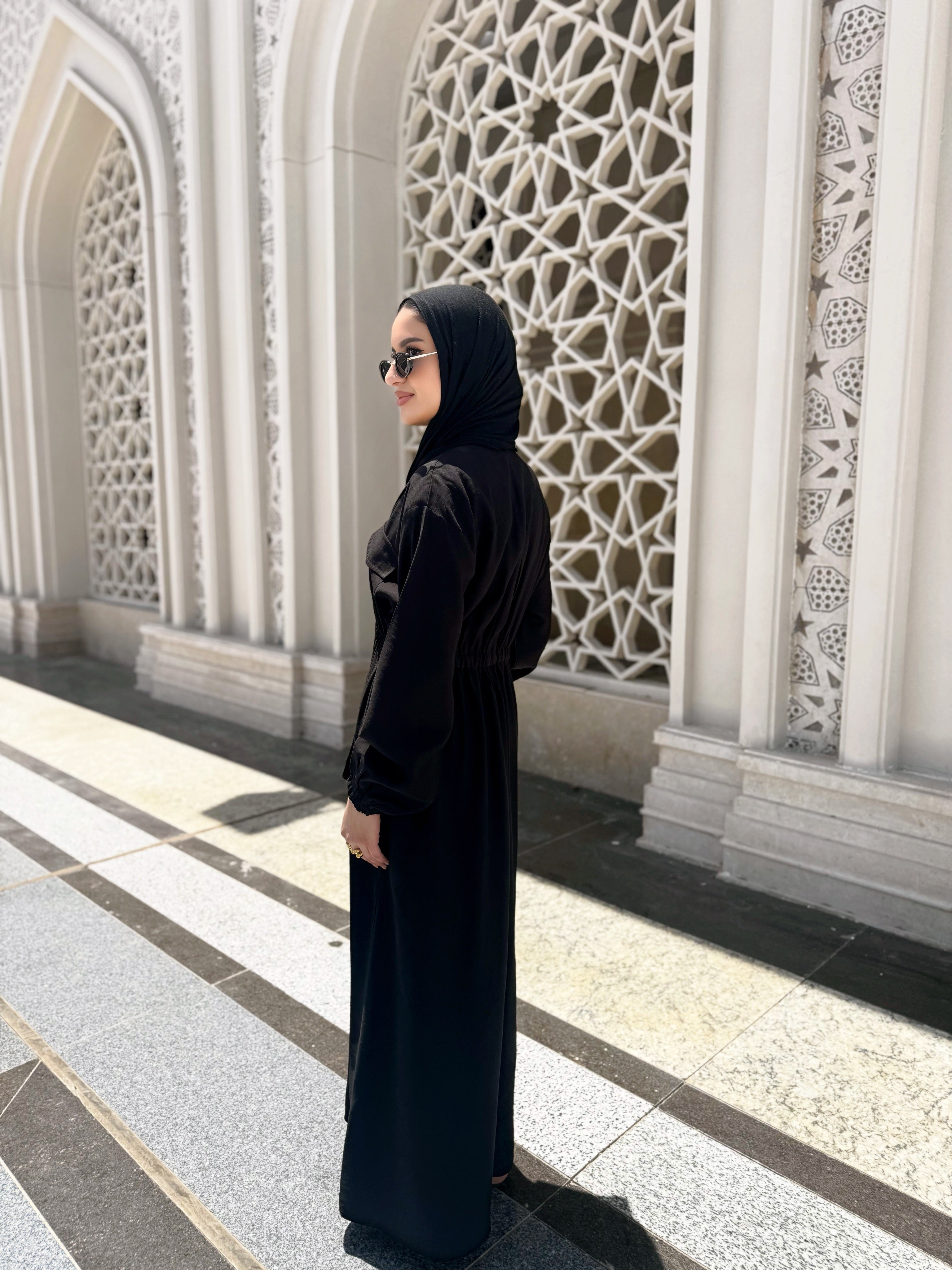 Cargo Abaya-Black