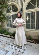 Side Panels Dress - Beige