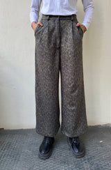 Leopard Pants - Olive