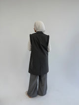 Striped Vest - Grey