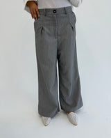 Striped Pants - Grey