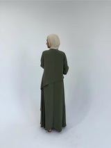 Accordion Layers Dress - Olive