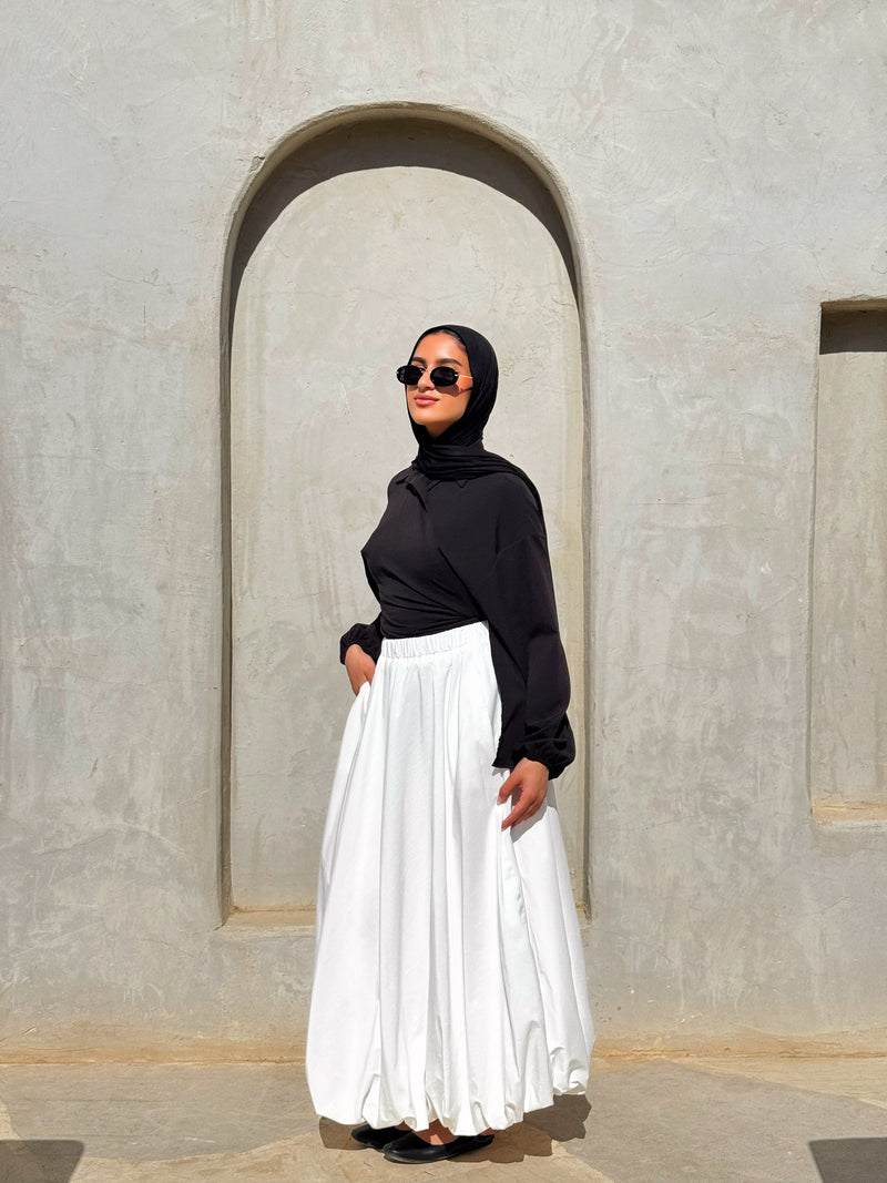 Balloon Skirt - Offwhite
