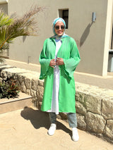 Accordion Cardigan-Green