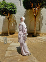 Striped Cardigan - Maroon