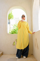 Linen Colored Shirt - Yellow