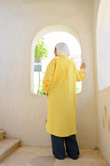 Linen Colored Shirt - Yellow