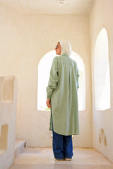 Linen Colored Shirt - Mint