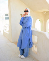 Linen Colored Shirt - Blue
