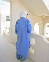 Linen Colored Shirt - Blue