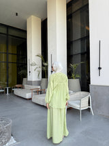 Ruffled Waist Skirt - Lime