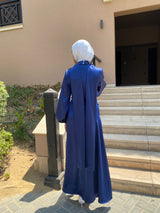 Draped Knot Dress - Dark Blue (Available at stores only)