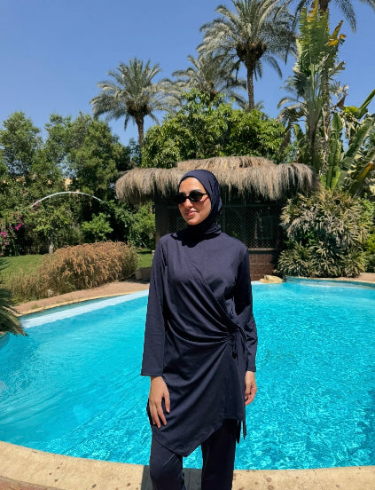 Burkini Overlap -Navy