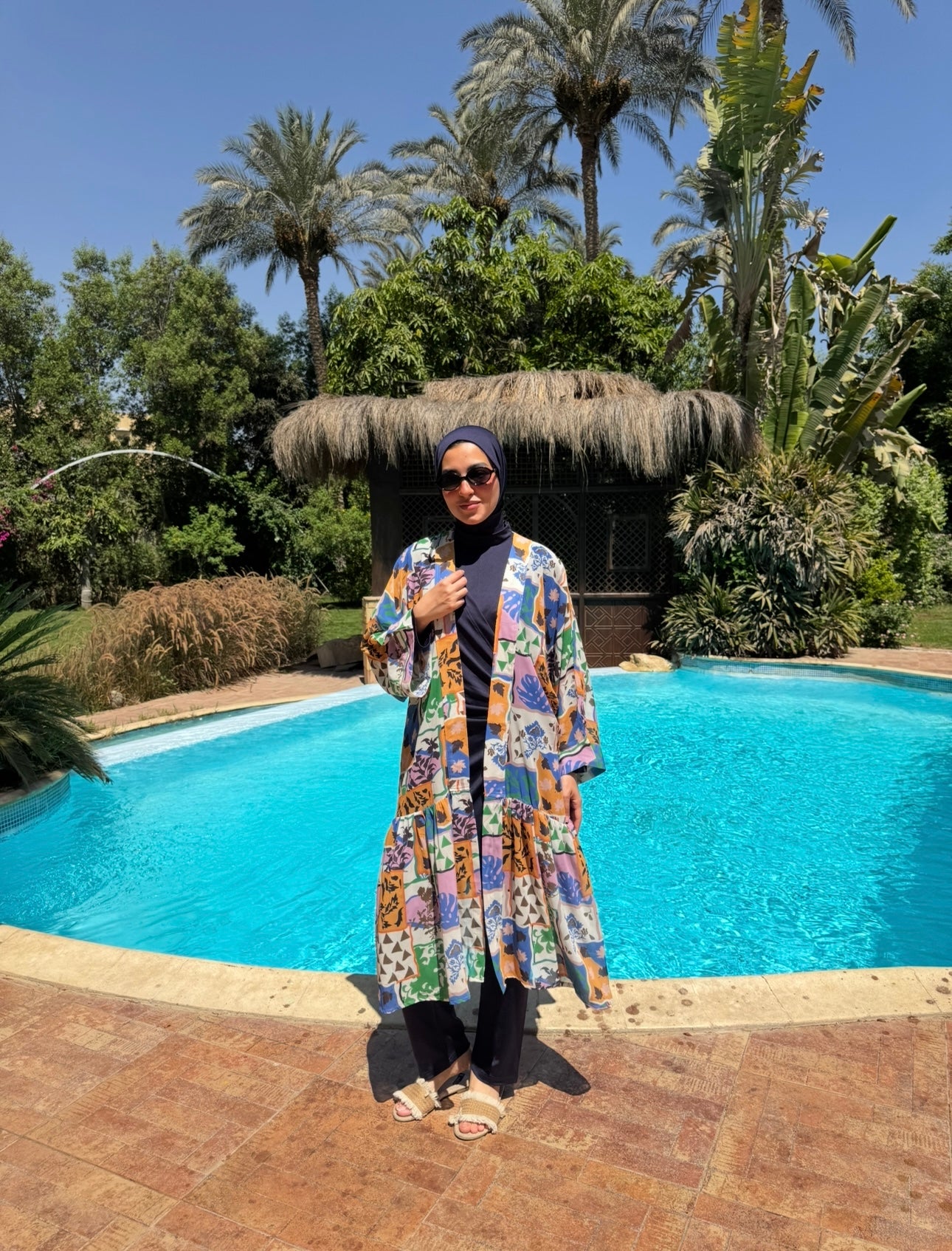 Chiffon Coverup -Patchwork