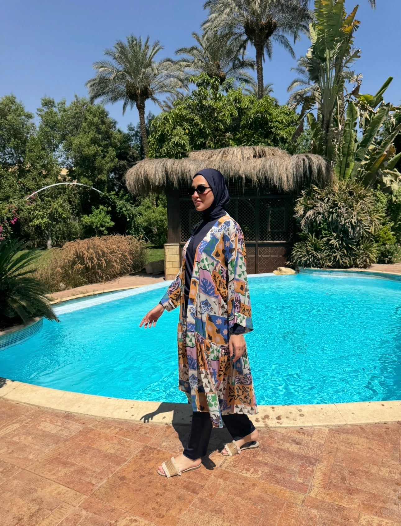 Chiffon Coverup -Patchwork