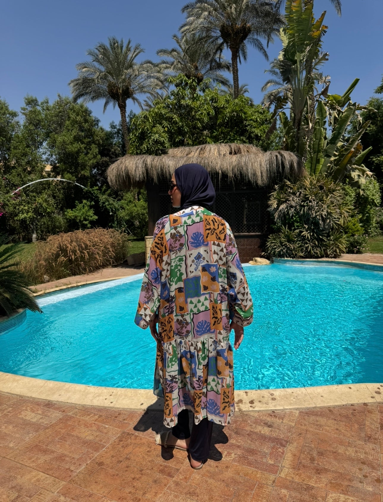 Chiffon Coverup -Patchwork