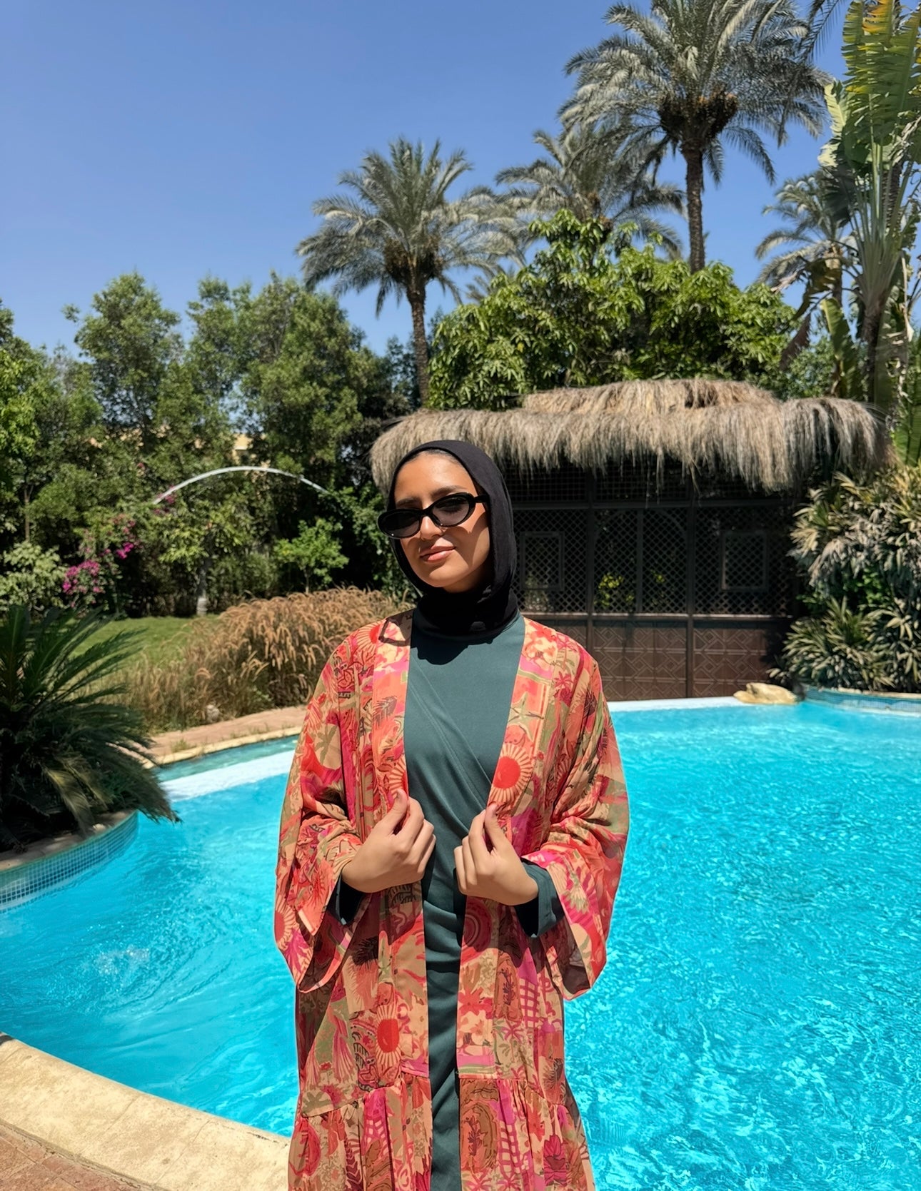 Chiffon Coverup -Palms
