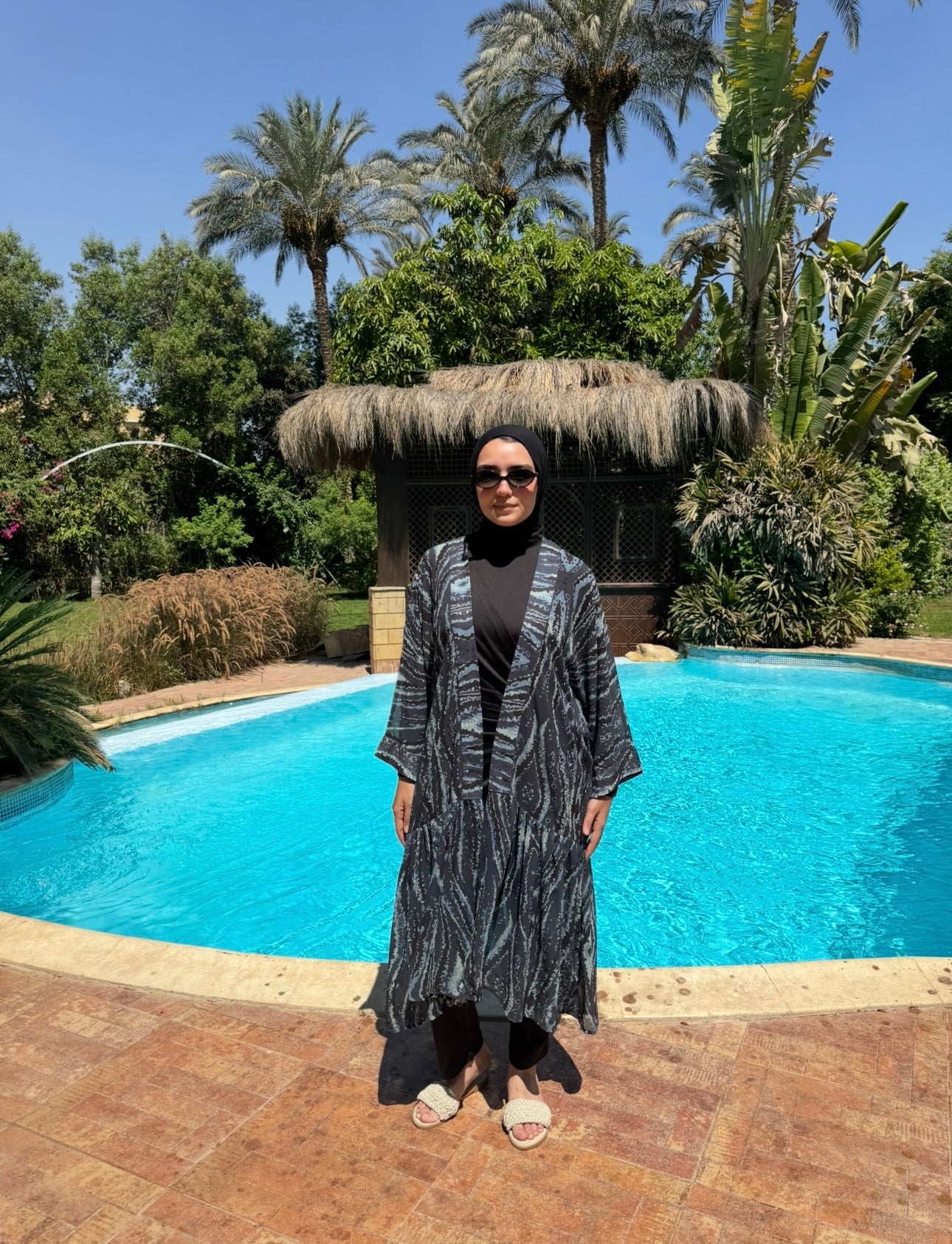Chiffon Coverup - Blue