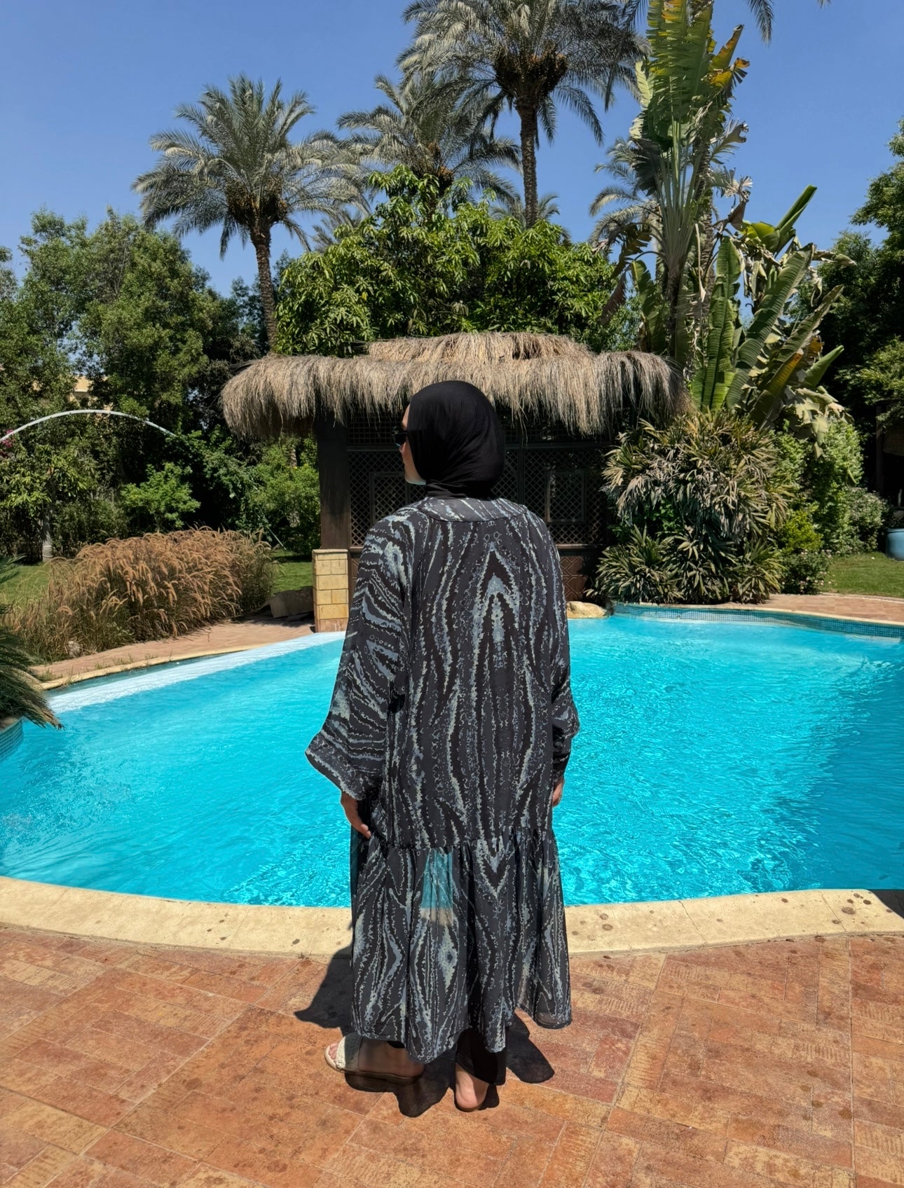 Chiffon Coverup - Blue