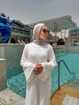 Mesh Dress - White