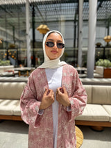Colored Broderie Kimono - Rose