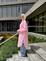 Linen Colored Shirt - Pink