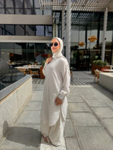 Striped Basic Shirt - Beige