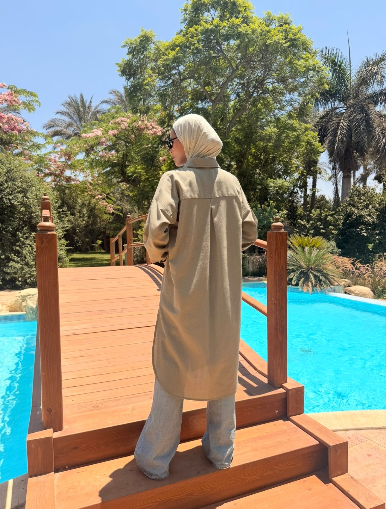 Linen Colored Shirt -Olive