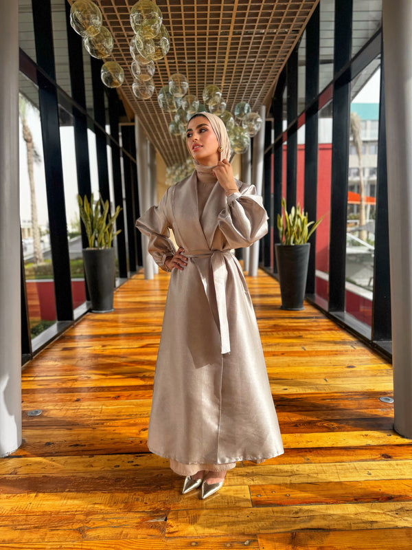 Taffeta Cardigan - Silver
