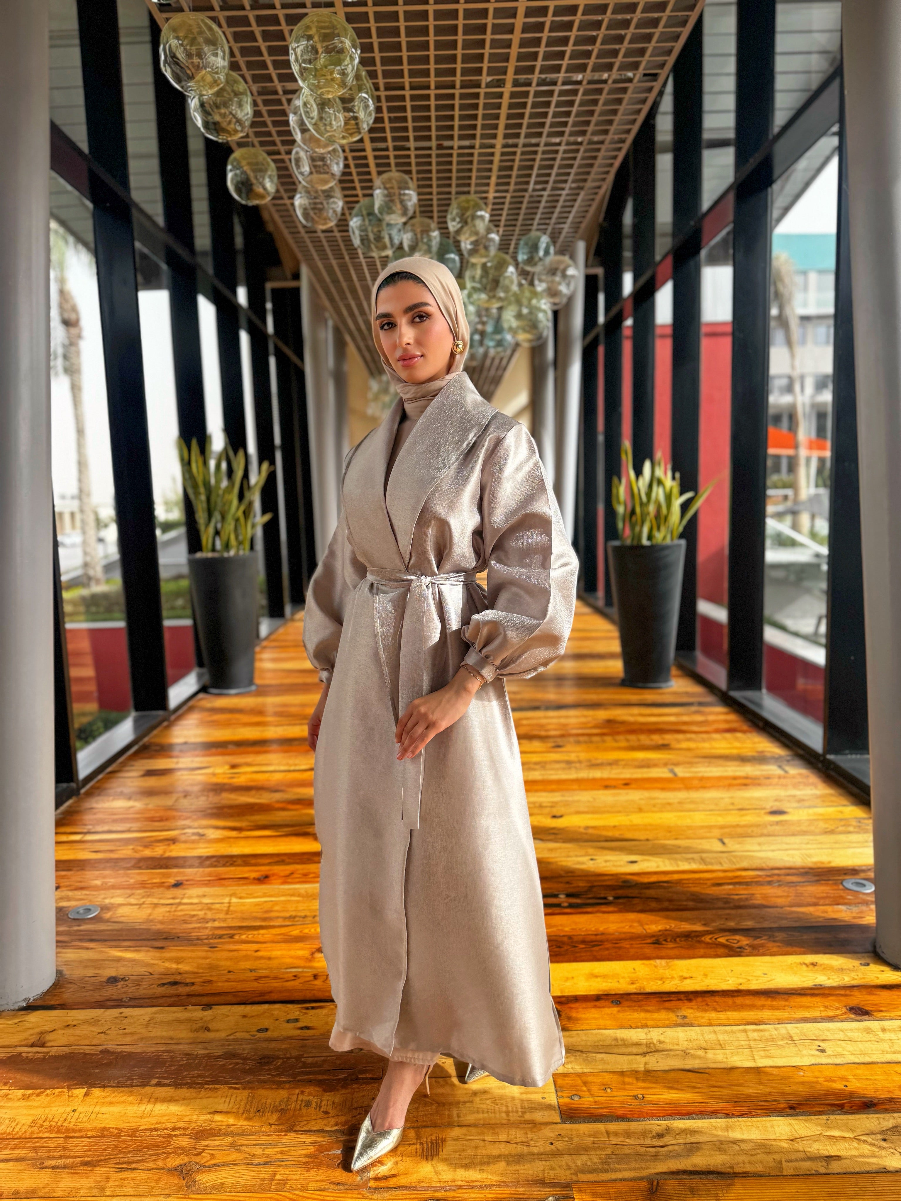 Taffeta Cardigan - Silver