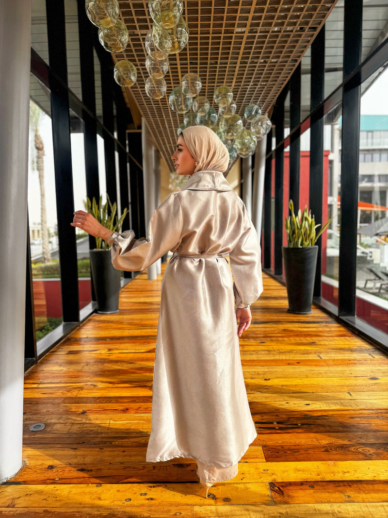 Taffeta Cardigan - Silver