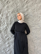 Accordion Layers Dress - Black