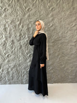 Accordion Layers Dress - Black