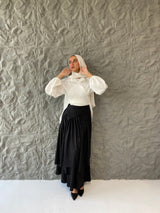 Metallic Skirt - Black