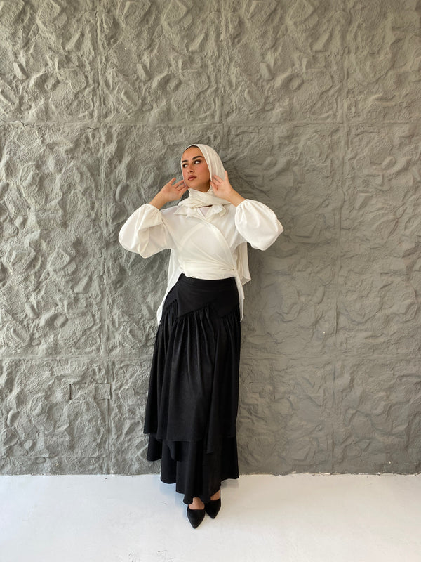 Metallic Skirt - Black