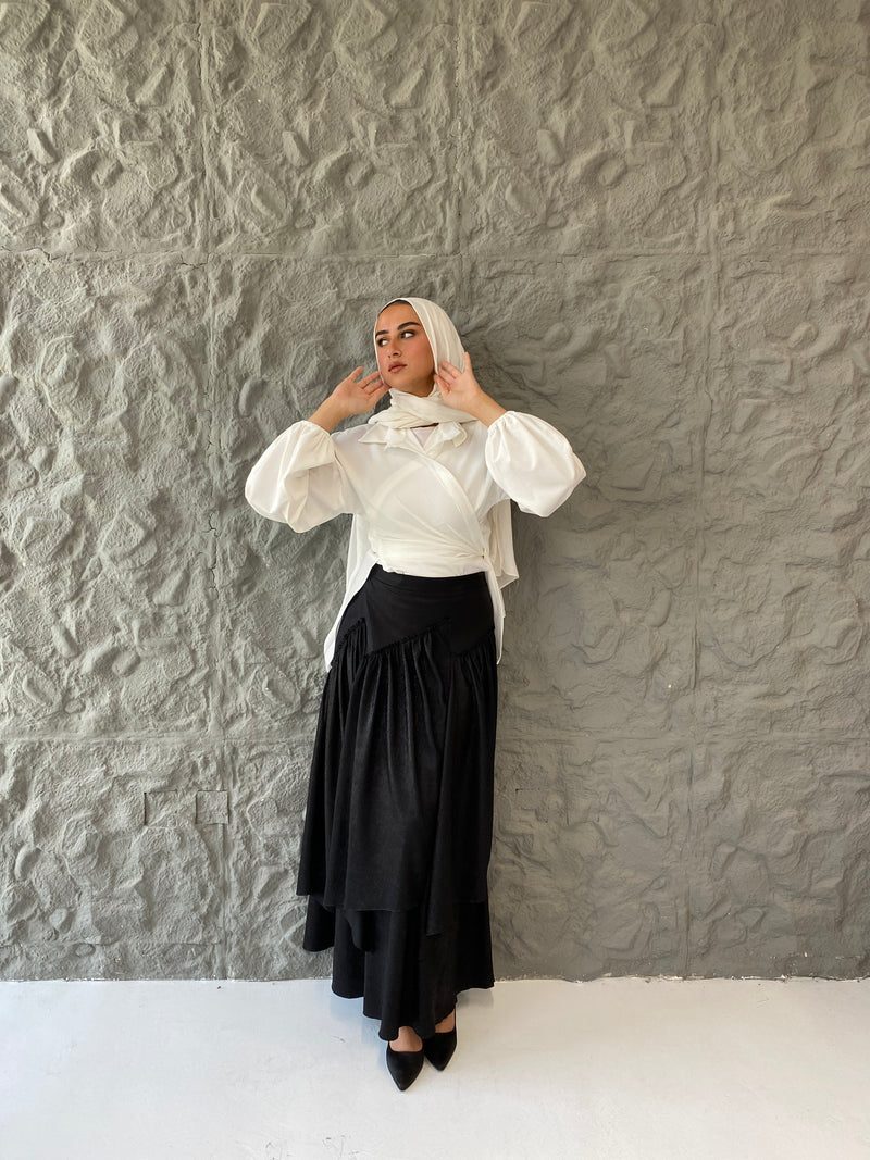Metallic Skirt - Black