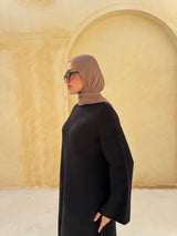 Basic Knit Dress - Black