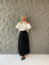 Metallic Skirt - Black